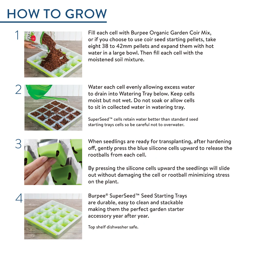 SuperSeed Seed Starting Tray 8 XL Cell