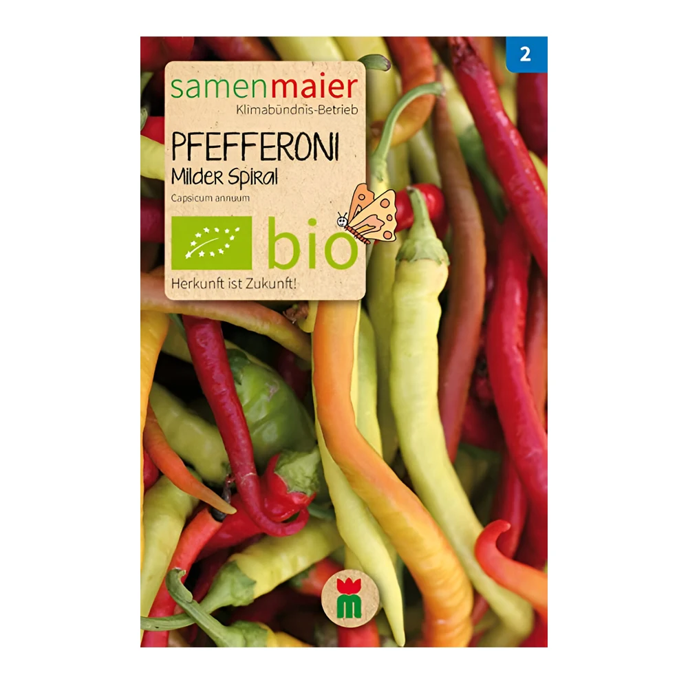 Organic Chili Peppers Mild spiral seeds