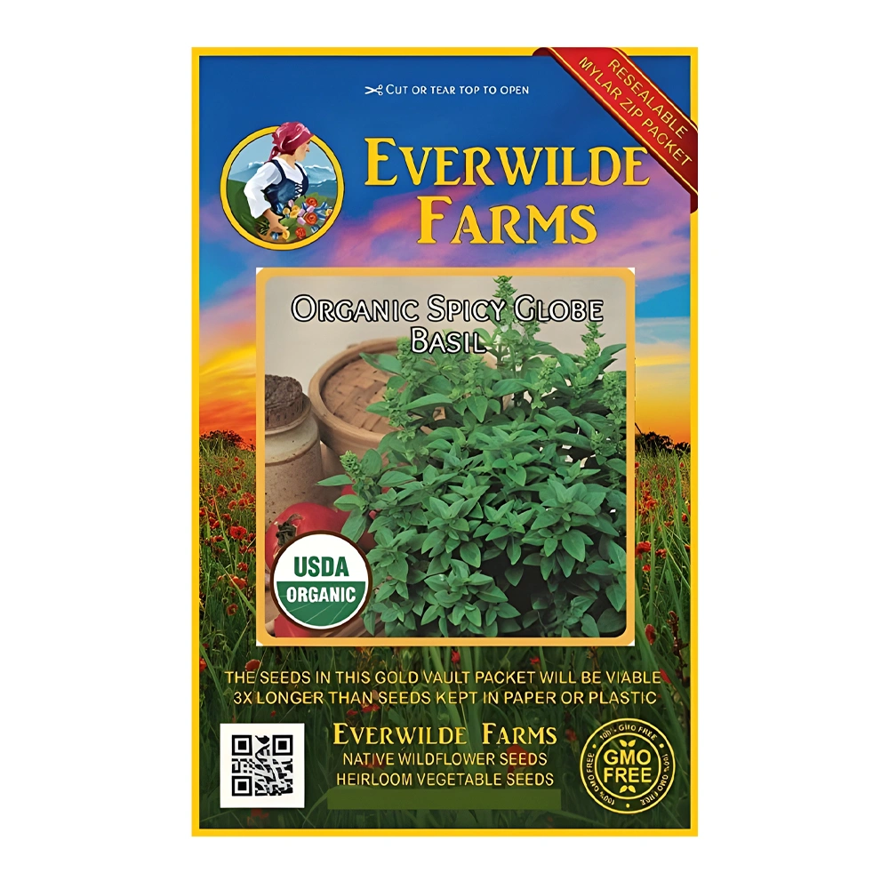 Basil Organic Spicy Globe 1 Basil Organic Spicy Globe
