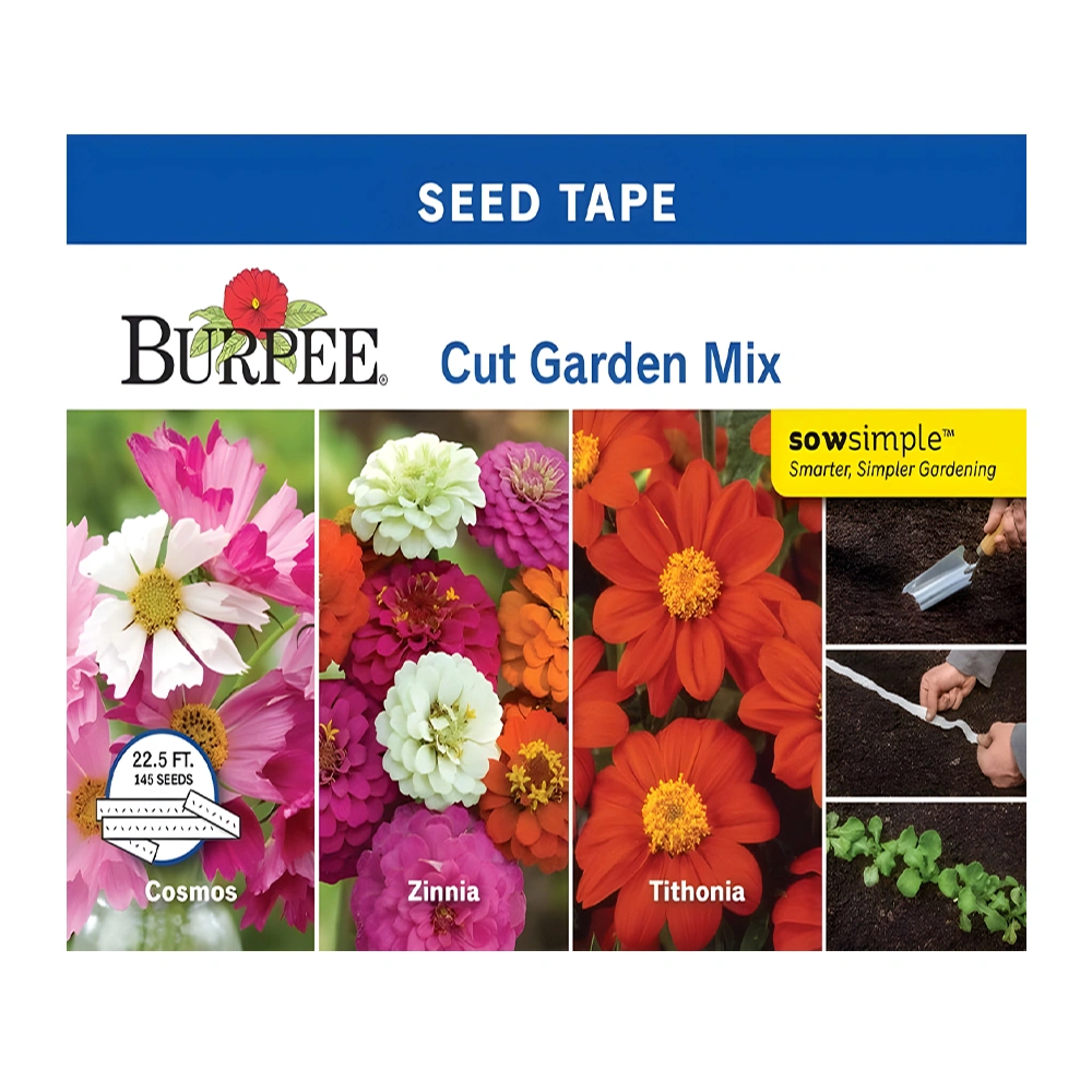 Cut Garden Mixed Flowers (Seed Tape) 1 Cut Garden Mixed Flowers (Seed Tape)