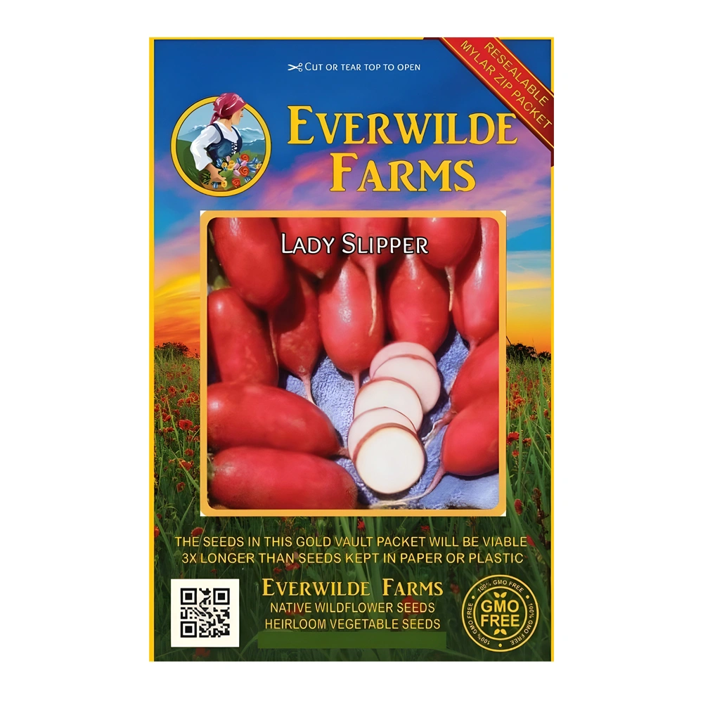 Lady Slipper Radish seeds