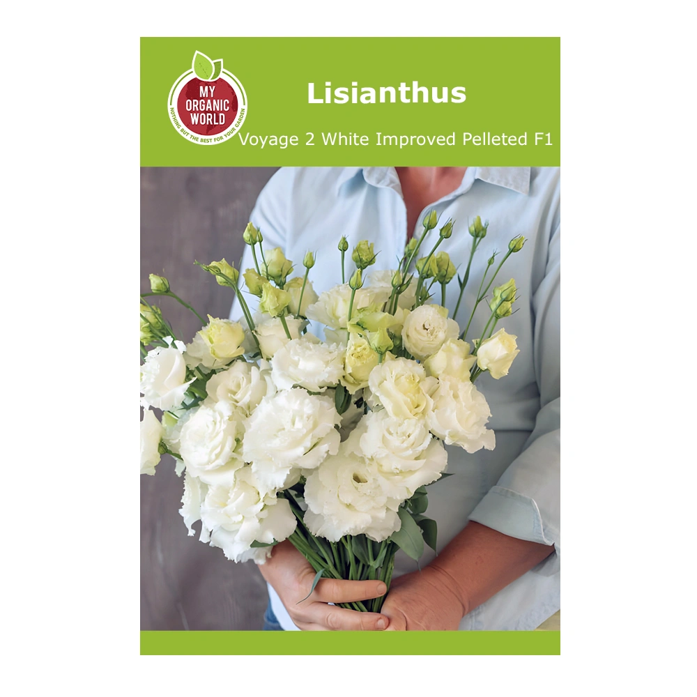 Lisianthus Voyage 2 White Improved Pelleted F1 1 Lisianthus Voyage 2 White Improved Pelleted F1