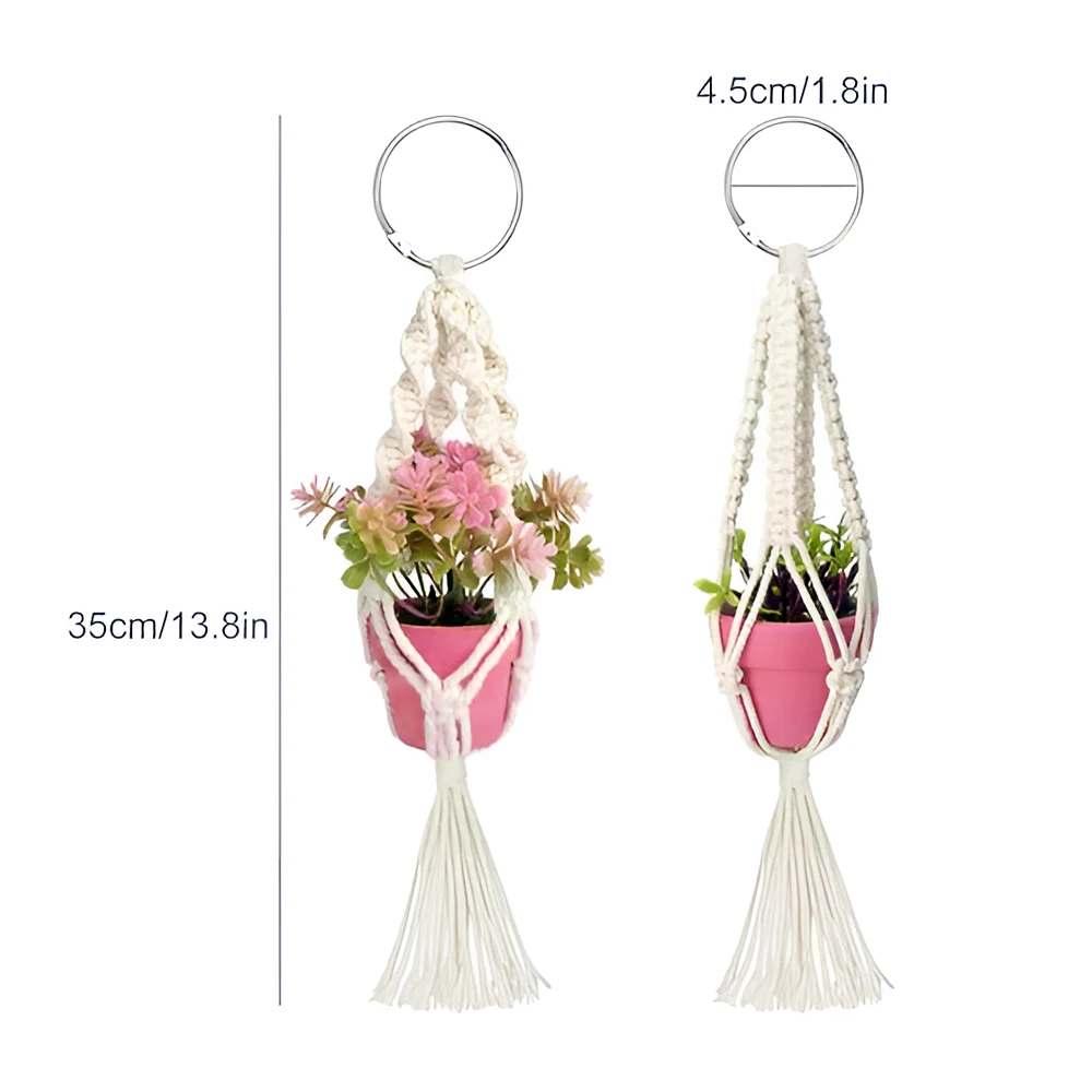 Mini Macrame Plant Hanger (2 Pcs)