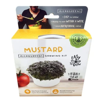 Mizuna Mustard Mini Microgreens Growing Kit