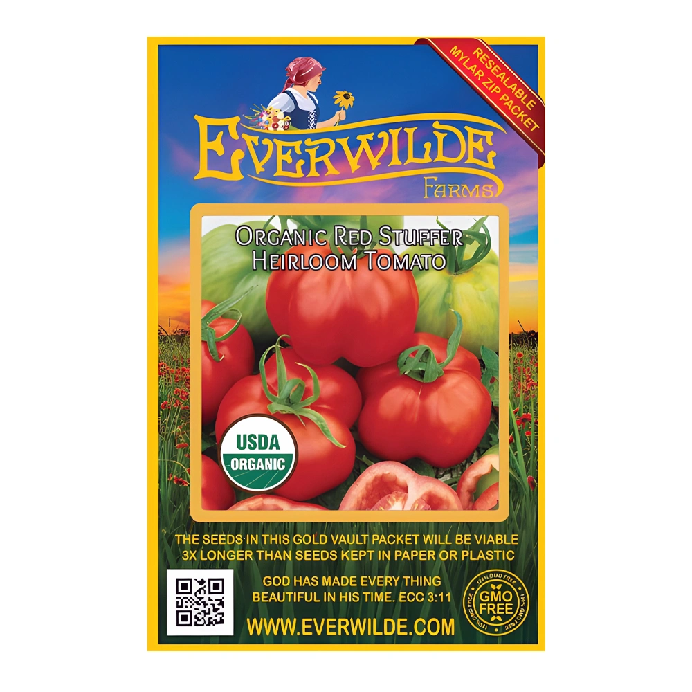 Organic Red Stuffer Heirloom Tomato seeds
