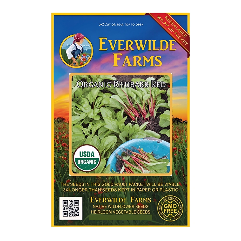 Rhubarb red Organic Swiss Chard 1 Rhubarb red Organic Swiss Chard seeds