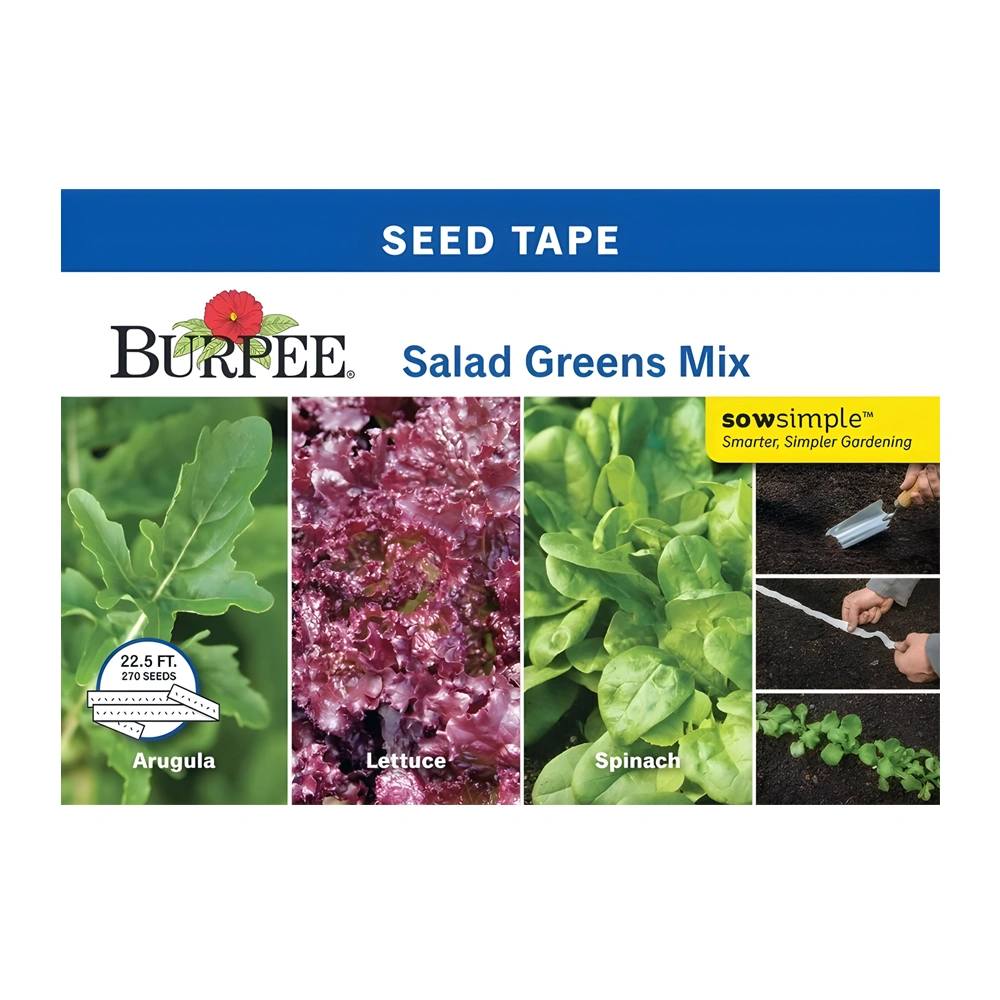 Salad Greens Mix (Seed Tape) 1 Salad Greens Mix (Seed Tape)