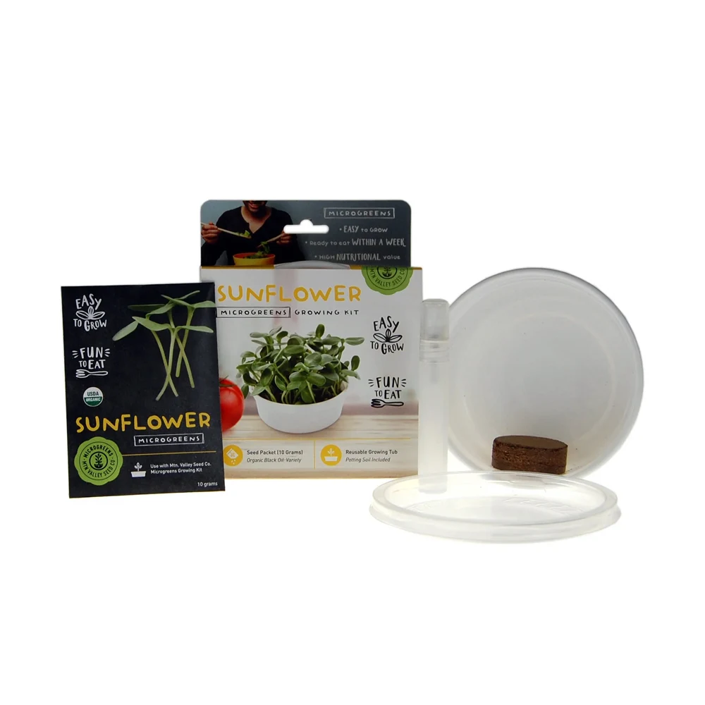 Sunflower Mini Microgreens Growing Kit