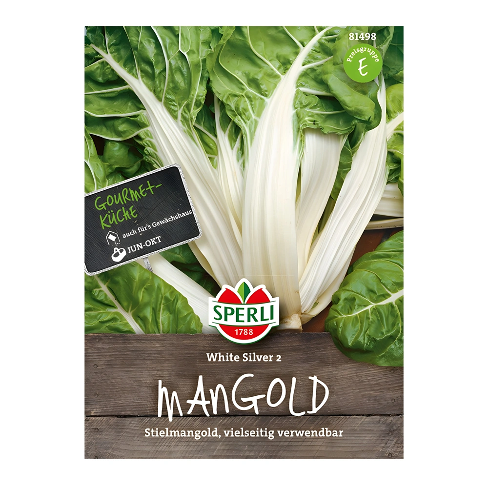 السلق السويسري الأبيض الفضي 2 1 بذور White Silver 2 Swiss Chard