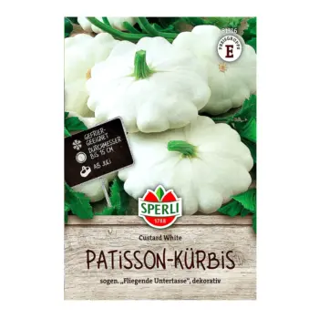 Pattypan Squash Custard White Seeds